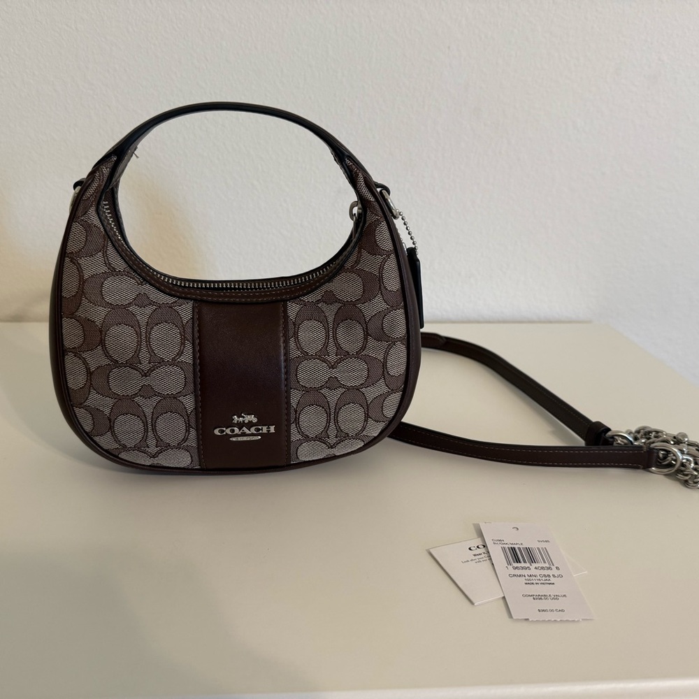 Coach Brown Signature Shoulder Bag